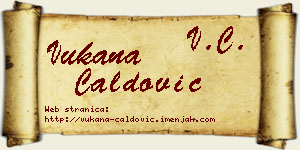 Vukana Ćaldović vizit kartica